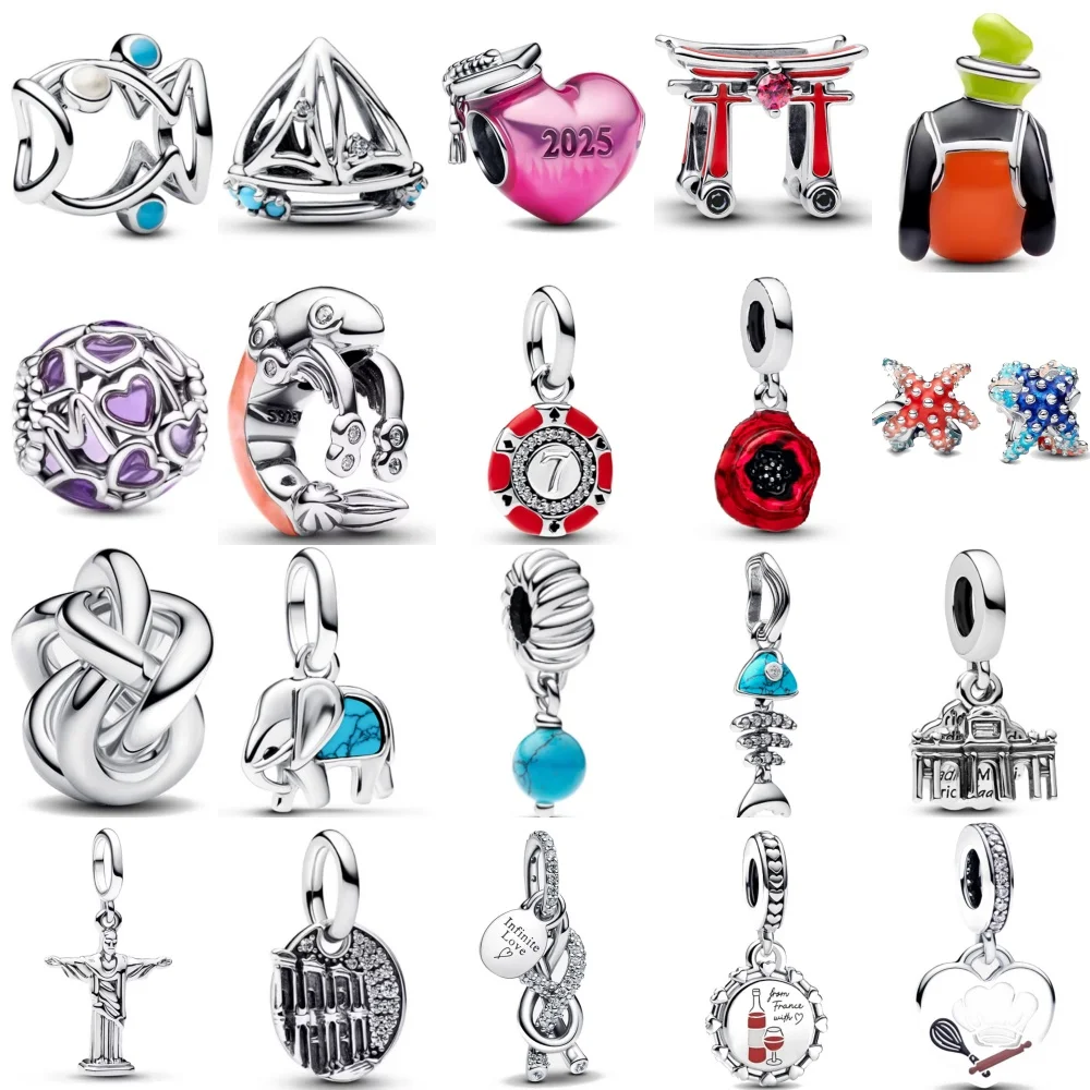 925 Silver, Fish, Boat, Shrimp Beads, Elephant, Flower Pendant Suitable for European Original Bracelet DIY Exquisite Jewelry
925 Silver, Fish, Boat, Shrimp Beads, Elephant, Flower Pendant Suitable for European Original Bracelet DIY Exquisite Jewelry