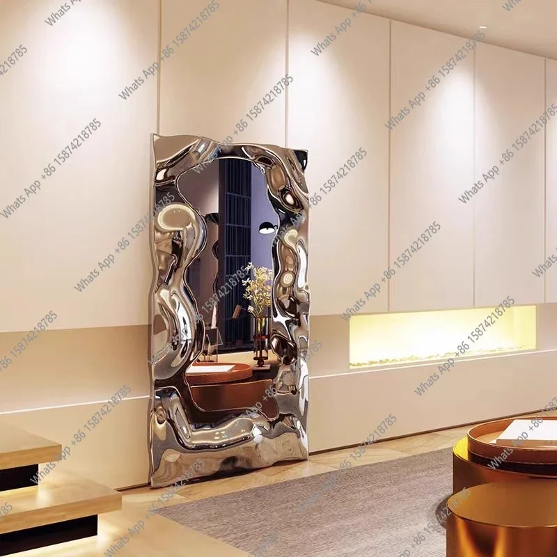 S69 Легкое роскошное простое индивидуальное зеркало с гальваническим покрытием для всего тела, украшение для дома, зеркало в полный рост
S69 Легкое роскошное простое индивидуальное зеркало с гальваническим покрытием для всего тела, украшение для дома, зеркало в полный рост