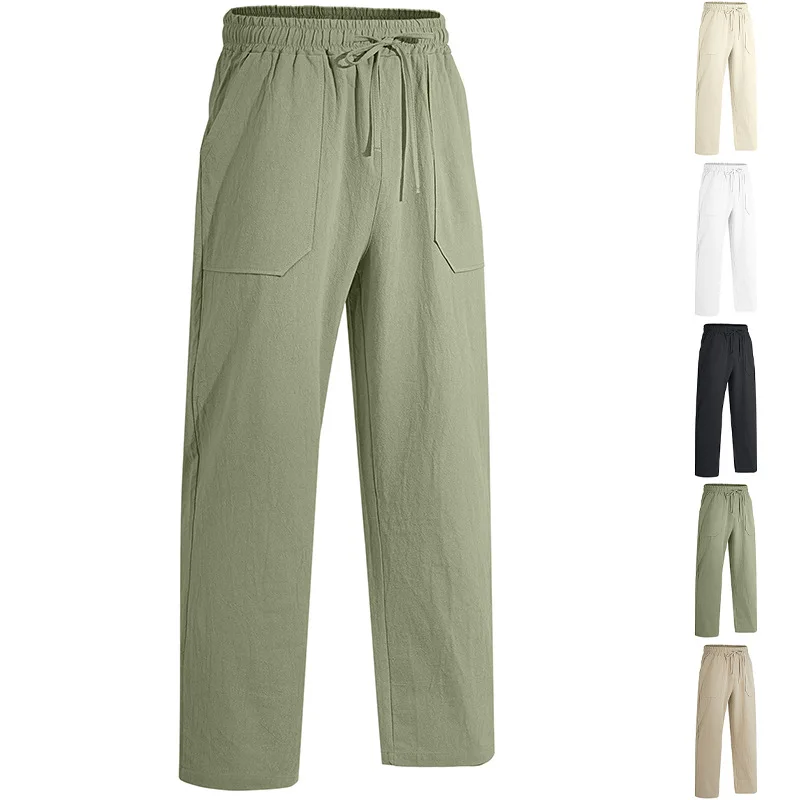 2026 Men's Loose Wide Leg Casual Pants Men's Cotton and Hemp Trendy Hip Hop Sports Pants, Fashionable Dressing Gym Men Jogging
2026 Men's Loose Wide Leg Casual Pants Men's Cotton and Hemp Trendy Hip Hop Sports Pants, Fashionable Dressing Gym Men Jogging