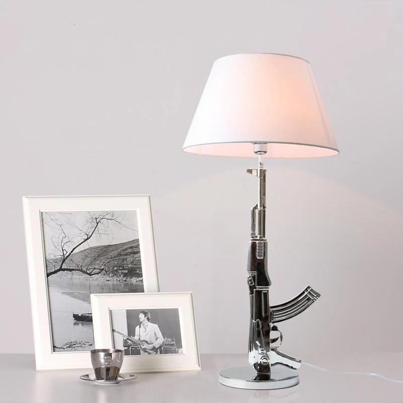 Nordic LED Table Lamp Bedroom Bedside Lamp Creative Design Living Room Decoration Golden Pistol Table Light Fixtures
Nordic LED Table Lamp Bedroom Bedside Lamp Creative Design Living Room Decoration Golden Pistol Table Light Fixtures