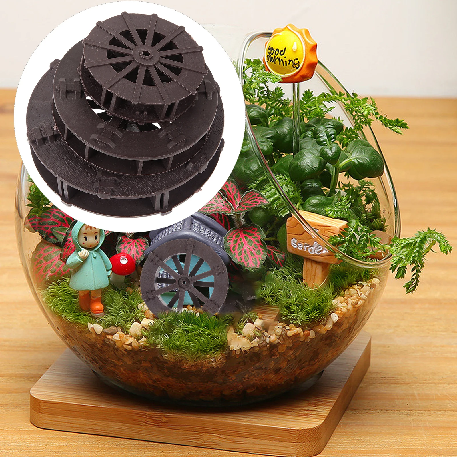 3pcs Feng Shui Wheel Ornament PVC Aquarium Decoration Fish Tank Landscape Prop Miniature Fake Waterwheel for Home Garden Micro
3pcs Feng Shui Wheel Ornament PVC Aquarium Decoration Fish Tank Landscape Prop Miniature Fake Waterwheel for Home Garden Micro
