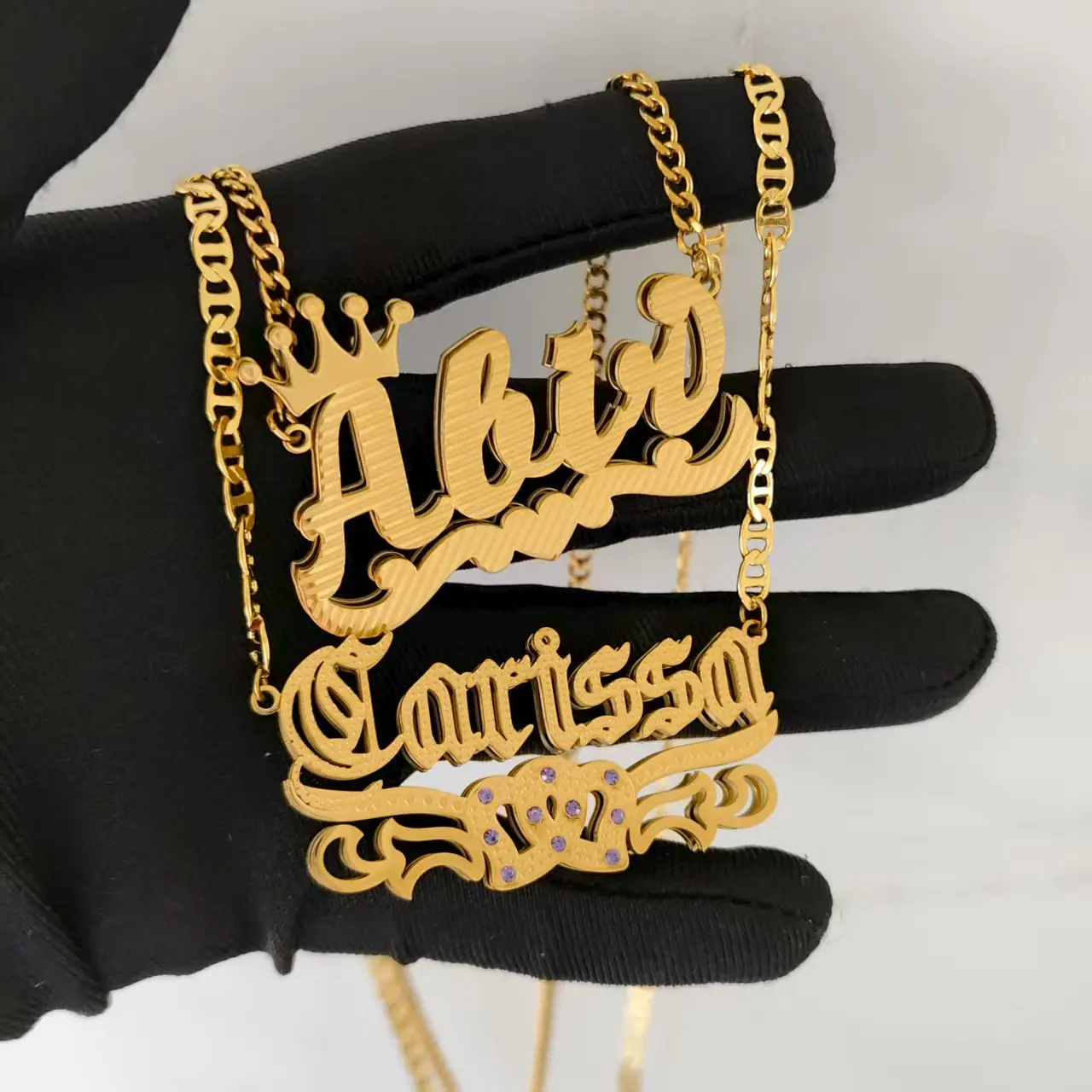 DHQH New Hot-sale Pendant Customized Name Necklace Personalized 3D Double Nameplate Necklace/Pendant Personalized Jewelry Gift
DHQH New Hot-sale Pendant Customized Name Necklace Personalized 3D Double Nameplate Necklace/Pendant Personalized Jewelry Gift