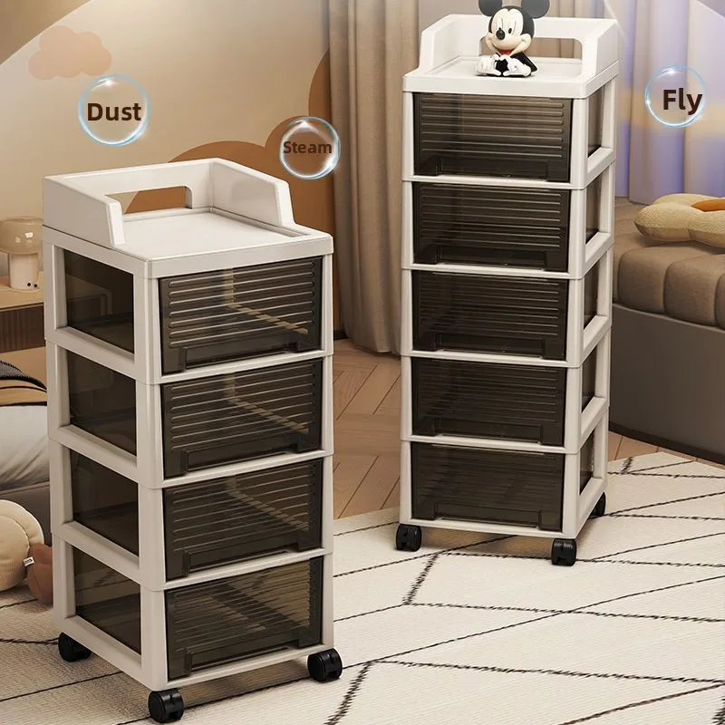 New Dustproof Bedroom Small Cart Standalone Makeup Storage Rack Floor Mounted Drawer Style Storage Cabinet with Wheels Mobile
New Dustproof Bedroom Small Cart Standalone Makeup Storage Rack Floor Mounted Drawer Style Storage Cabinet with Wheels Mobile
