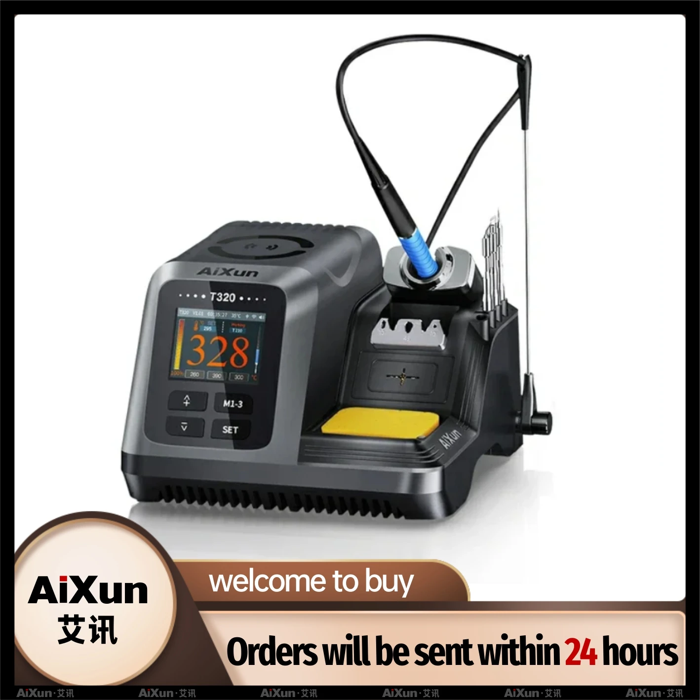 AIXUN T320 Soldering Station Precision Intelligent Rework Tools T245 T210 Soldering Iron Tip For Repair Mobile Phone
AIXUN T320 Soldering Station Precision Intelligent Rework Tools T245 T210 Soldering Iron Tip For Repair Mobile Phone