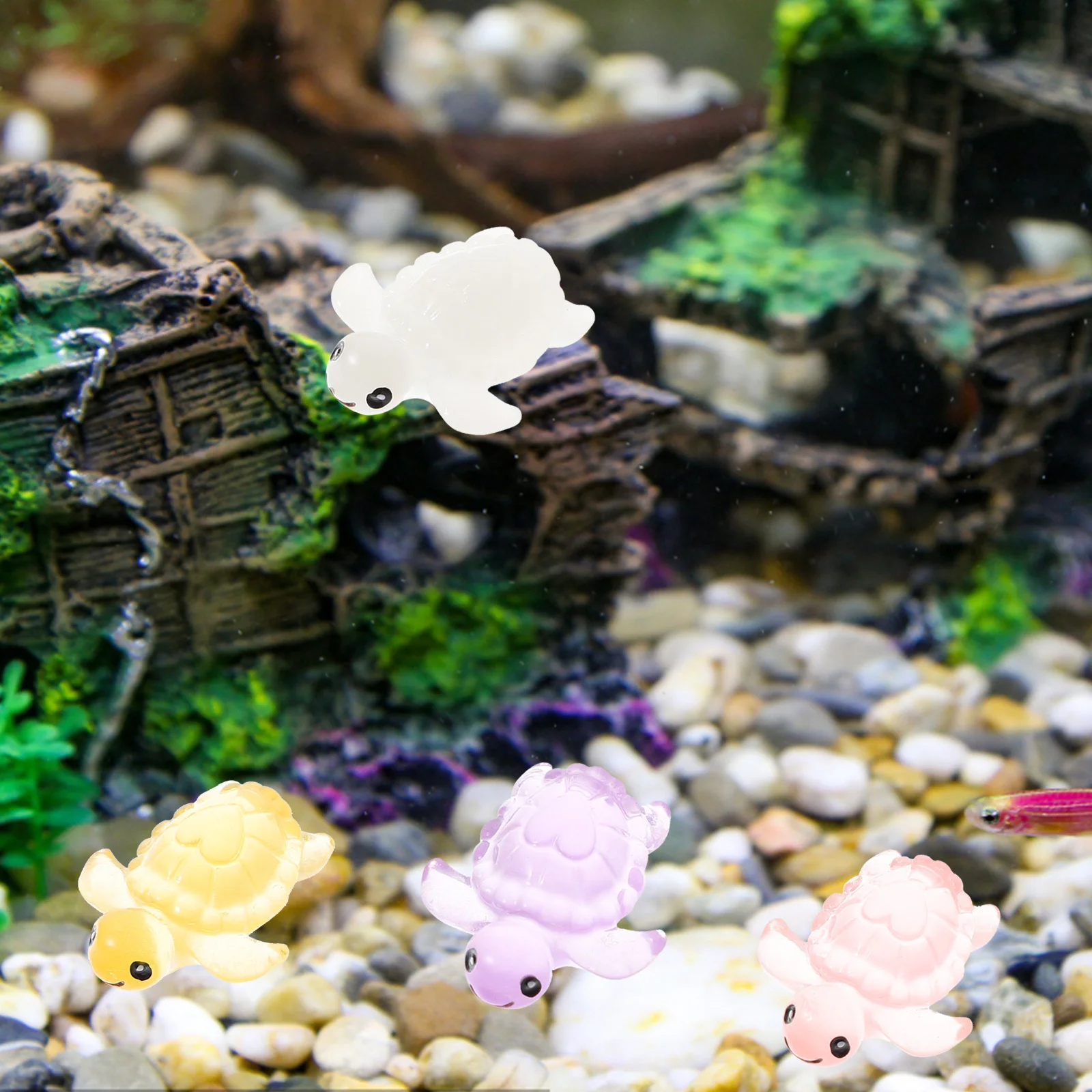 12Pcs Glow in The Dark Small Turtle Decor Mini Resin Turtle Ornament Glowing Desktop Decoration Glowing Small Turtle, 
12Pcs Glow in The Dark Small Turtle Decor Mini Resin Turtle Ornament Glowing Desktop Decoration Glowing Small Turtle,