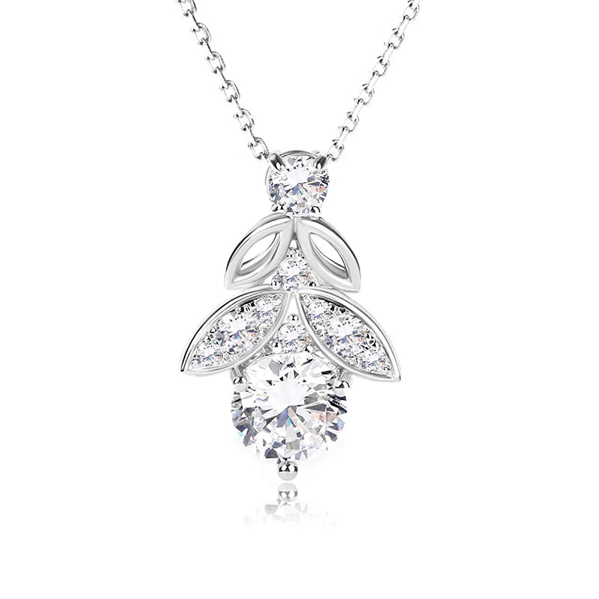 925 Sterling Silver Leaf Pendant Necklace 2CT Round Moissanite Wedding Engagement Fine Jewelry Necklaces For Women Gift
925 Sterling Silver Leaf Pendant Necklace 2CT Round Moissanite Wedding Engagement Fine Jewelry Necklaces For Women Gift 