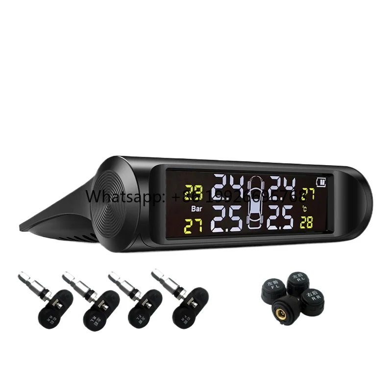 Solar Car Digital Tire Gauge External TPMS Efficient Tire Pressure Monitoring System Model K10 12-Month Warranty 433.92MHz
Solar Car Digital Tire Gauge External TPMS Efficient Tire Pressure Monitoring System Model K10 12-Month Warranty 433.92MHz