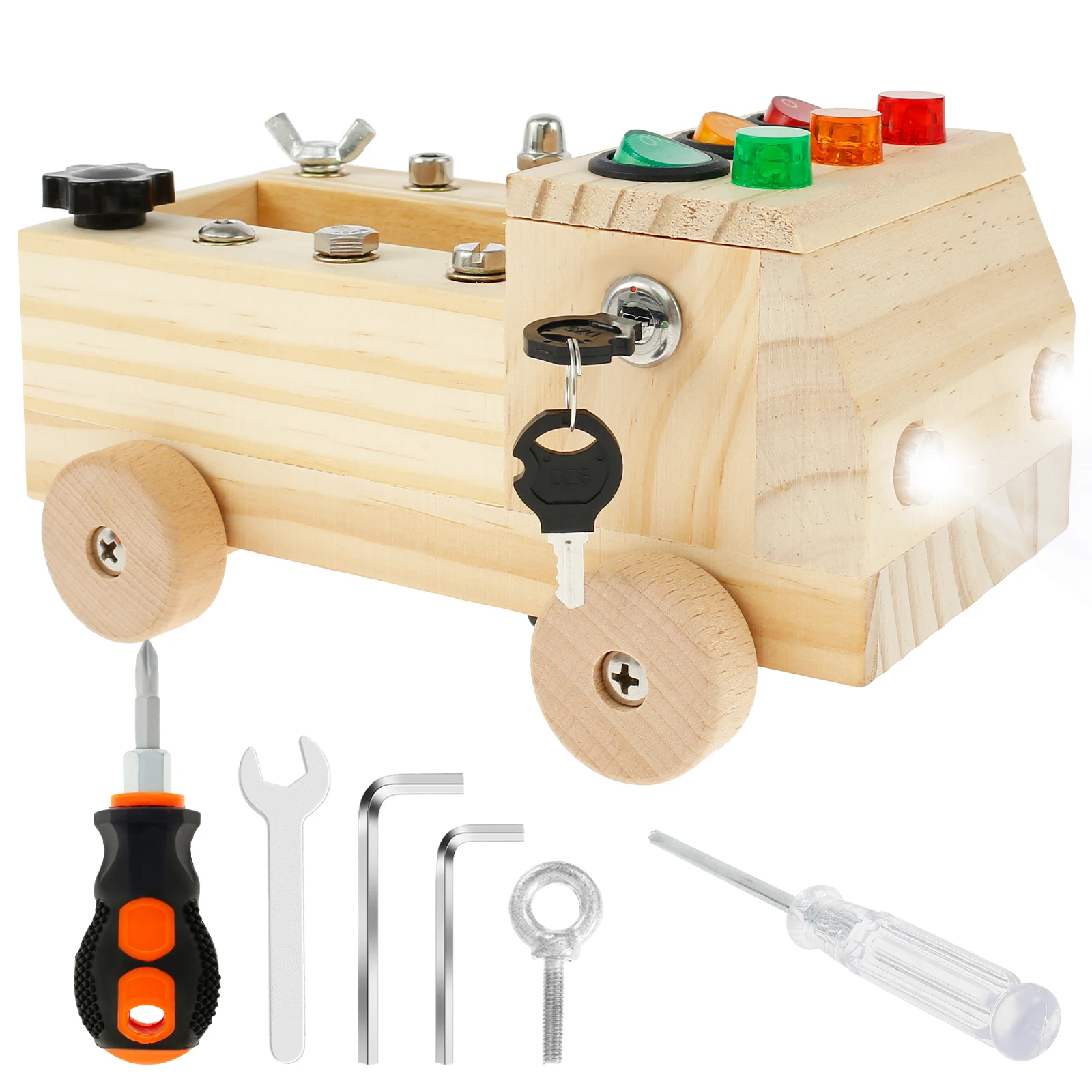 2-4 Years Old Children's Early Education Puzzle Toy Wooden Montessori Busy Board Sensory Toys Switch Control Box Cart Screw Game
2-4 Years Old Children's Early Education Puzzle Toy Wooden Montessori Busy Board Sensory Toys Switch Control Box Cart Screw Game