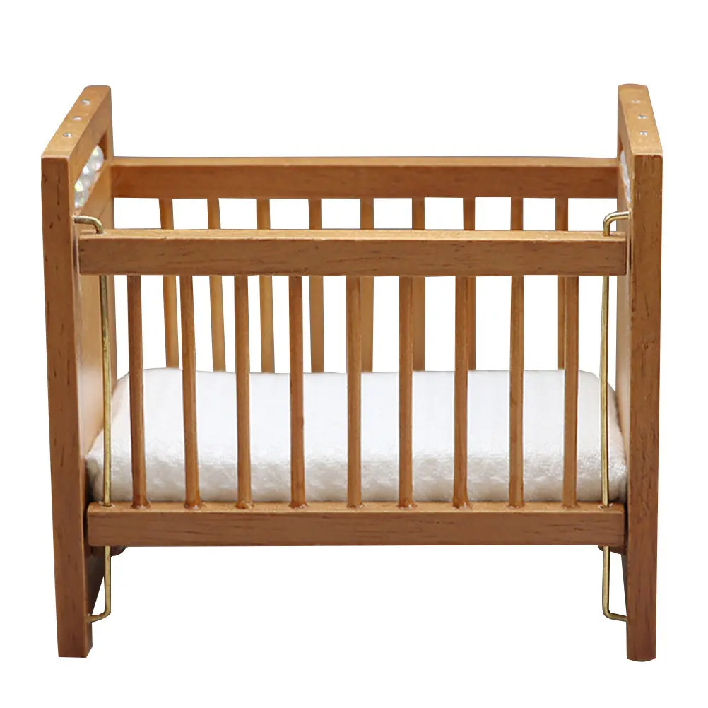 Mini House Crib Decor Unique Shape Wood Crib Decorative Ornament for Miniature Furniture DIY Home Ornament Bed Accessory
Mini House Crib Decor Unique Shape Wood Crib Decorative Ornament for Miniature Furniture DIY Home Ornament Bed Accessory