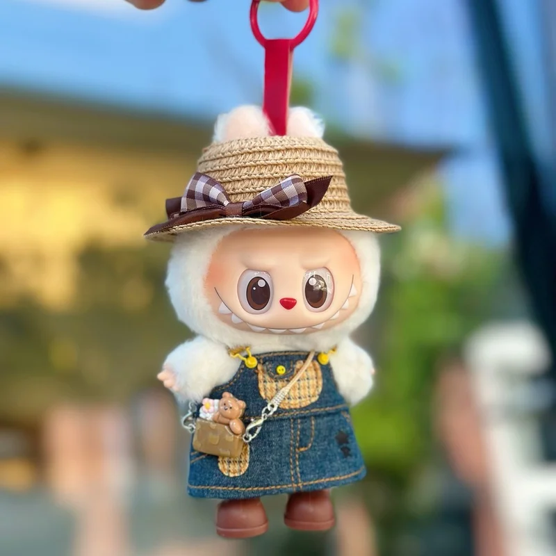 For 15cm/17cm Labubu Clothes Denim Carrier Dress Straw Hat Doll Clothes Bag Outfits Accessories Mini Cute Toy Kid Gift No Doll
For 15cm/17cm Labubu Clothes Denim Carrier Dress Straw Hat Doll Clothes Bag Outfits Accessories Mini Cute Toy Kid Gift No Doll