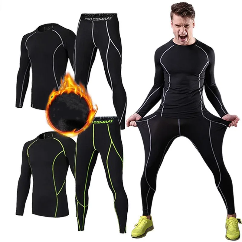 Plus Velvet Fitness Clothes Men Autumn Winter Sports Tight Suit Running Training Basketball Bottoming Compression Elastic Breath
Plus Velvet Fitness Clothes Men Autumn Winter Sports Tight Suit Running Training Basketball Bottoming Compression Elastic Breath