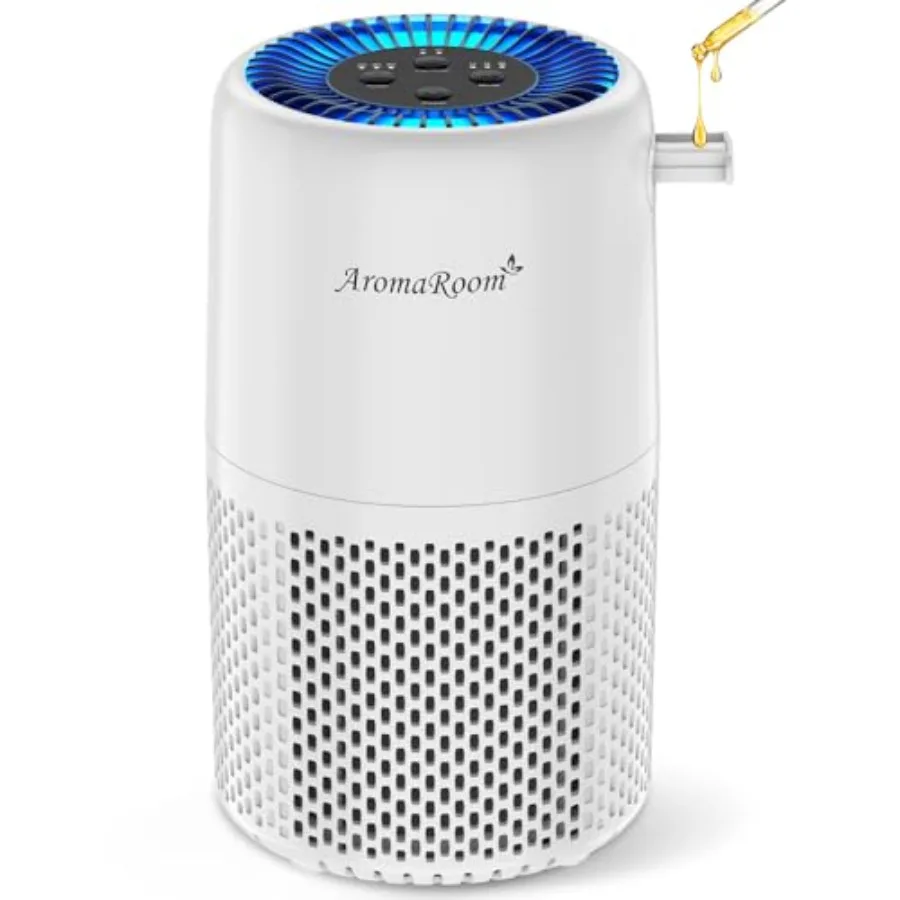 Air Purifier for Home Bedroom AromaRoom H13 HEPA Air Filter For Smoke Pollen Dander Hair Smell Air Cleaner 3-in-1 Filter with S
Air Purifier for Home Bedroom AromaRoom H13 HEPA Air Filter For Smoke Pollen Dander Hair Smell Air Cleaner 3-in-1 Filter with S