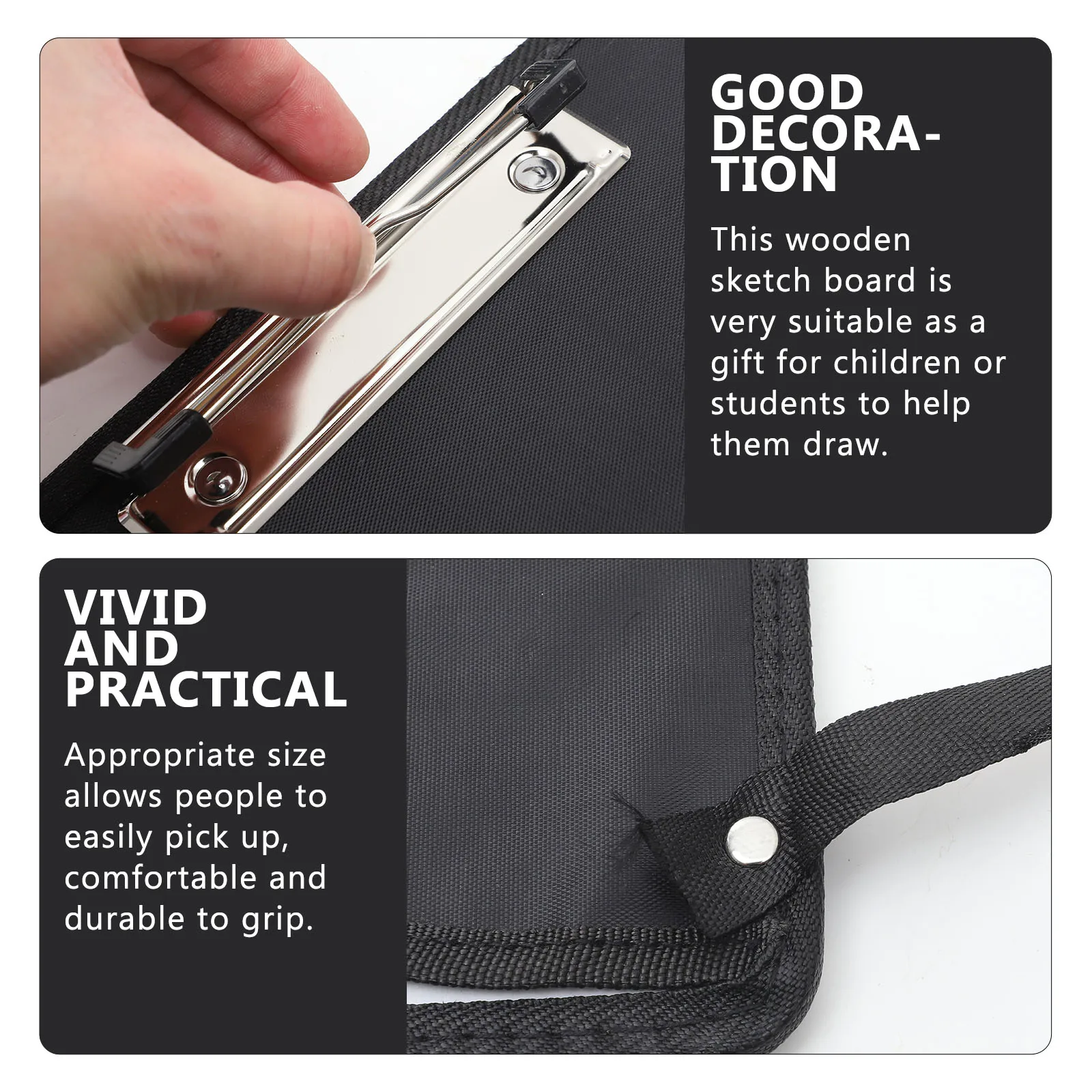 Waterproof Sketch Board 8K Shoulder Strap Black Portable Drawing Clip Board for Students Artists Field Studio Practice Gift Kids
Waterproof Sketch Board 8K Shoulder Strap Black Portable Drawing Clip Board for Students Artists Field Studio Practice Gift Kids