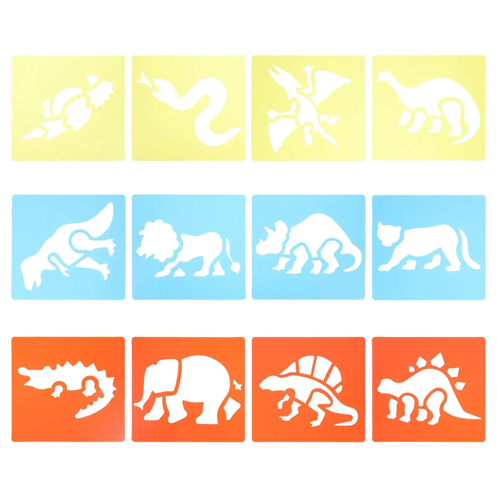 12 Pcs Drawing Templates Stencils for Kids Artwork Craft Paint Chalkboard Animal Shapes Safe PP Material Versatile Use
12 Pcs Drawing Templates Stencils for Kids Artwork Craft Paint Chalkboard Animal Shapes Safe PP Material Versatile Use