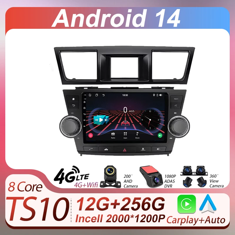 2Din Android Car Radio Multimedia Player For Toyota Highlander 2 XU40 2007 - 2013 Autoradio CarPlay Monitor Navigation GPS Wifi
2Din Android Car Radio Multimedia Player For Toyota Highlander 2 XU40 2007 - 2013 Autoradio CarPlay Monitor Navigation GPS Wifi