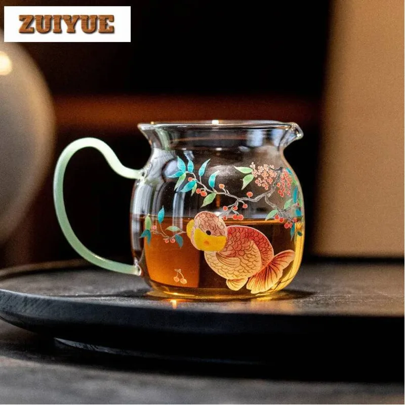 250ml High Borosilicate Glass Cherry Koi Tea Pitcher Divide Tea Cha Hai Dispenser Justice Cup Fair Mug Drinkware Accessories Cha
250ml High Borosilicate Glass Cherry Koi Tea Pitcher Divide Tea Cha Hai Dispenser Justice Cup Fair Mug Drinkware Accessories Cha