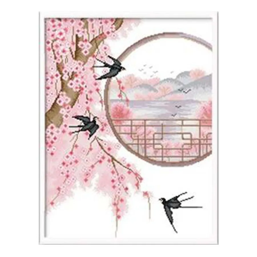 11 CT Chinese Style Swallow and Plum Blossom DIY Pre-Printed Cross Stitch Kits 16x21 inch
11 CT Chinese Style Swallow and Plum Blossom DIY Pre-Printed Cross Stitch Kits 16x21 inch
