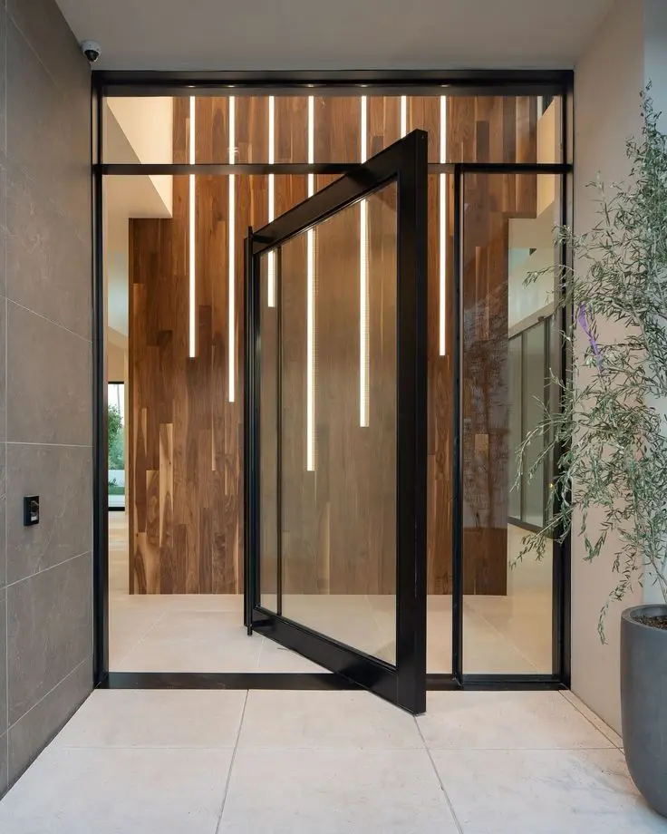 High-security Pivot Door Windproof Hidden Pivot Hinge Fireproof Energy Saving Pivot Glass Door for Villa Exterior High Safety
High-security Pivot Door Windproof Hidden Pivot Hinge Fireproof Energy Saving Pivot Glass Door for Villa Exterior High Safety