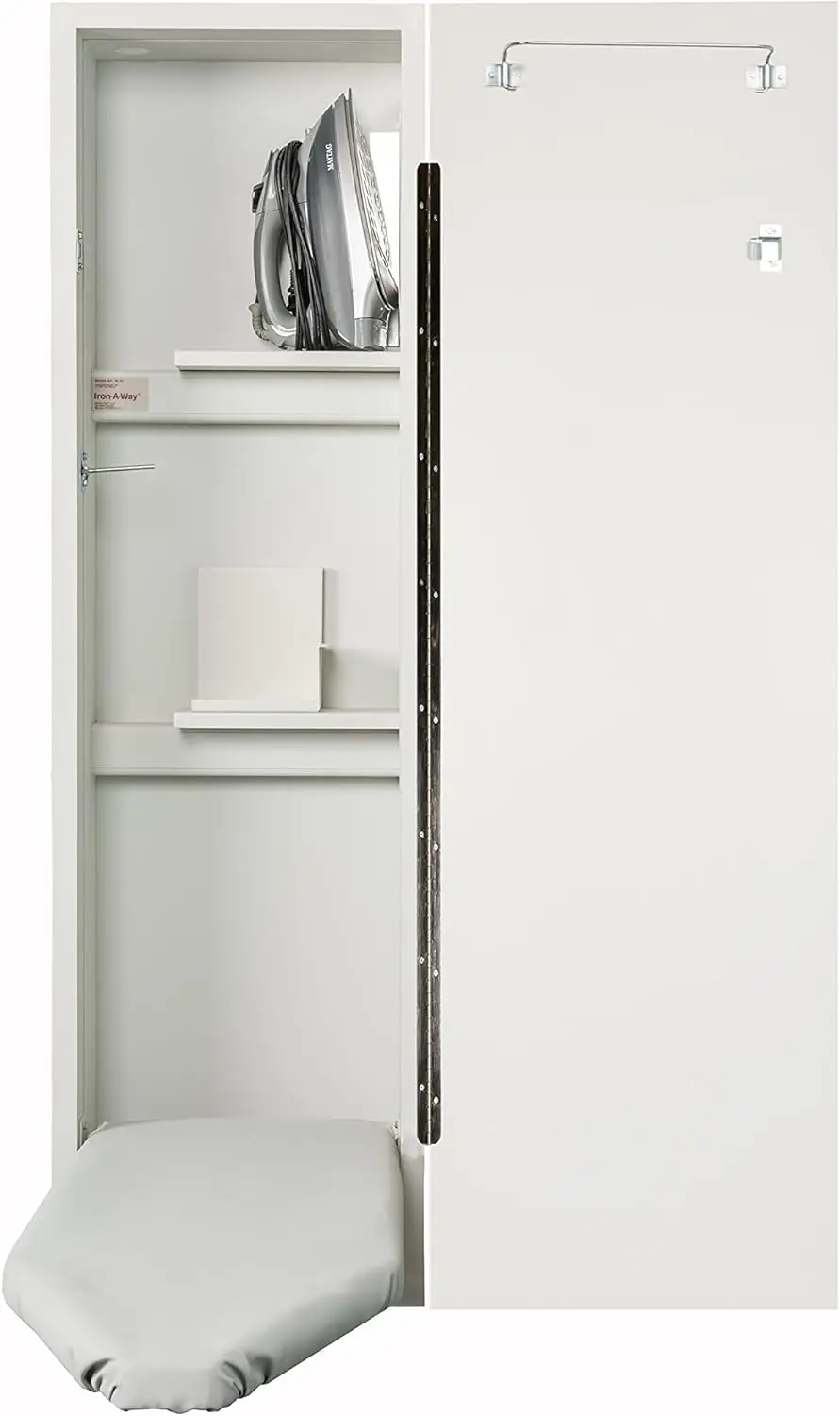 Built In Ironing Center With 42 Inch Ironing Board Hot Iron Storage Flat White Door
Built In Ironing Center With 42 Inch Ironing Board Hot Iron Storage Flat White Door