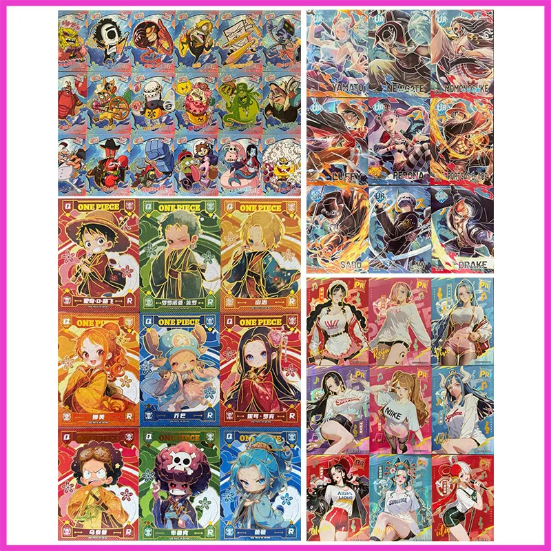 Anime ONE PIECE Toys for boys Baby-5 Reiju Hancock Pudding Ulti Kozuki Hiyori Rare PR UR QR SSR Collectible Cards Birthday Gifts
Anime ONE PIECE Toys for boys Baby-5 Reiju Hancock Pudding Ulti Kozuki Hiyori Rare PR UR QR SSR Collectible Cards Birthday Gifts