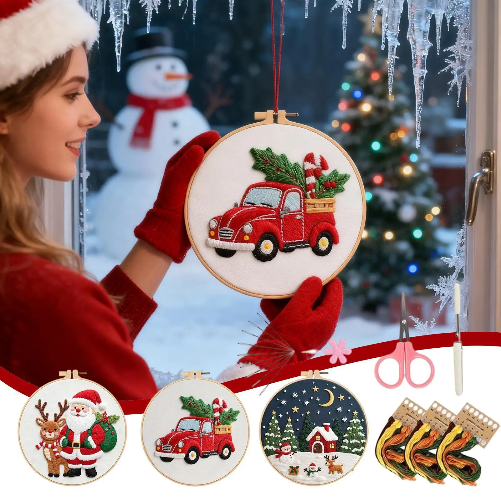 Christmas Embroidery Kit Festive Complete Craft Supplies Christmas Hand Embroidery Kit With Pattern For Women Girls Mom Festival
Christmas Embroidery Kit Festive Complete Craft Supplies Christmas Hand Embroidery Kit With Pattern For Women Girls Mom Festival