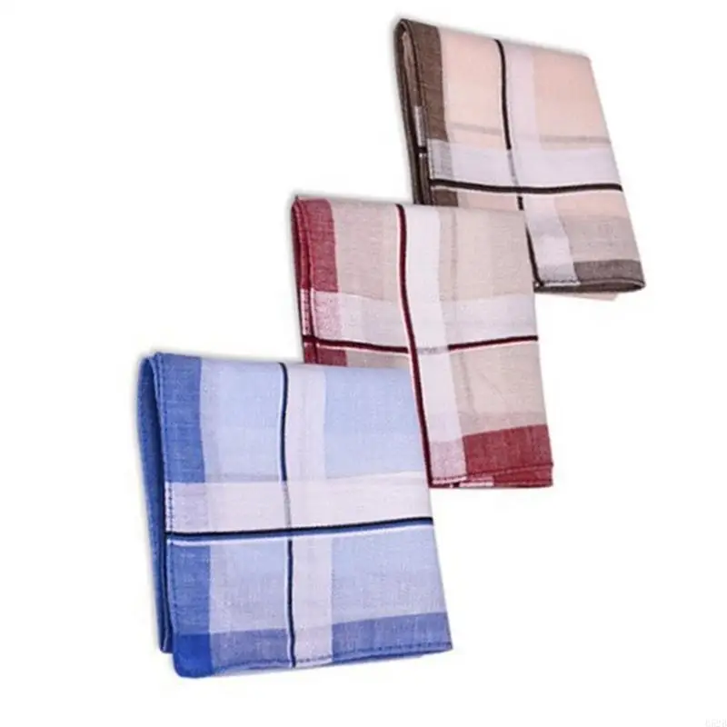 652B Absorbent Handkerchiefs 3Pcs Cotton Square Towel Kerchief Men Check Bandannas Hankies Sweat Wiping Towel Pocket Square
652B Absorbent Handkerchiefs 3Pcs Cotton Square Towel Kerchief Men Check Bandannas Hankies Sweat Wiping Towel Pocket Square