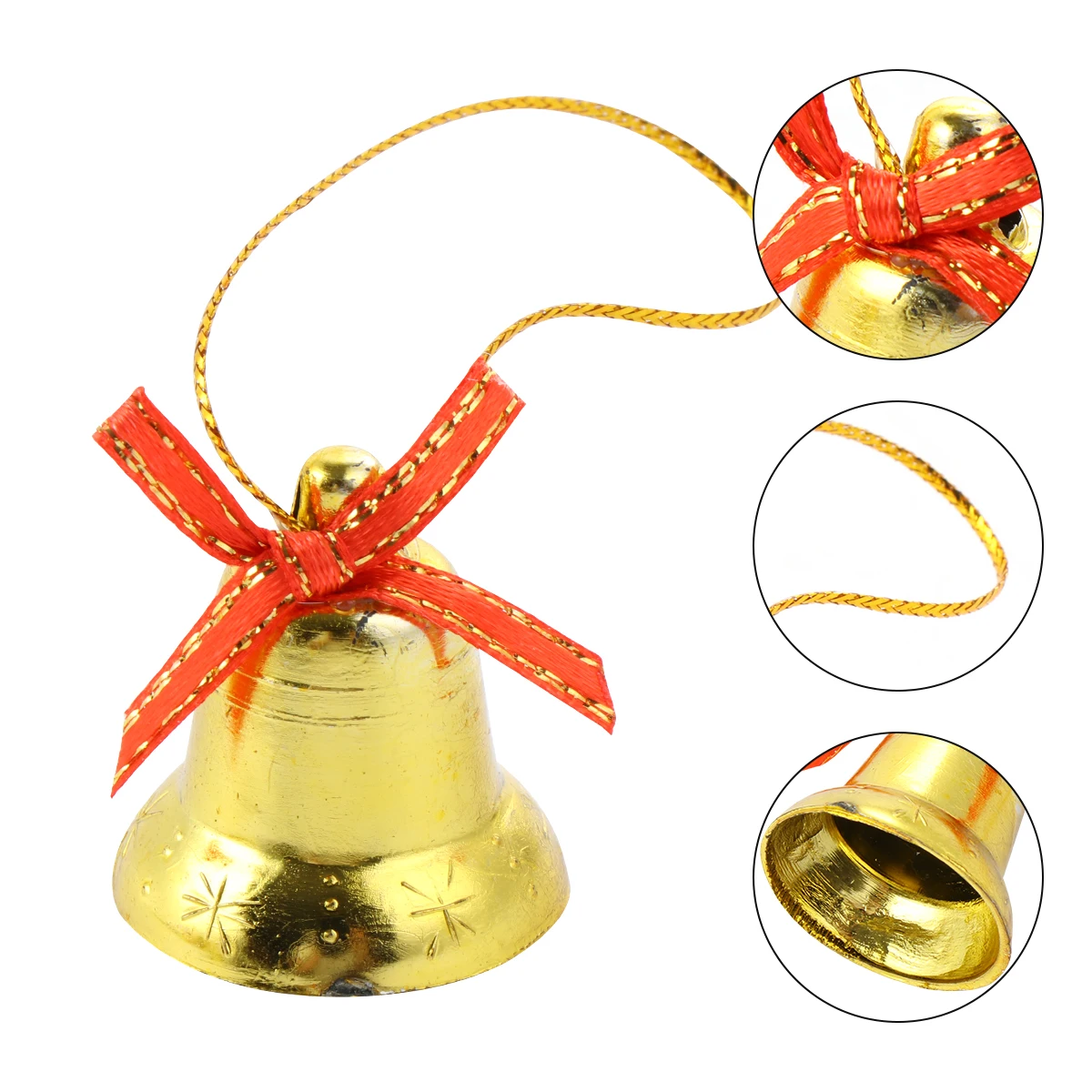 50Pcs Mini Golden Bowknot Bells Christmas Tree Hanging Ornaments Party Decorations for Garland Wedding Hanging Pendants
50Pcs Mini Golden Bowknot Bells Christmas Tree Hanging Ornaments Party Decorations for Garland Wedding Hanging Pendants