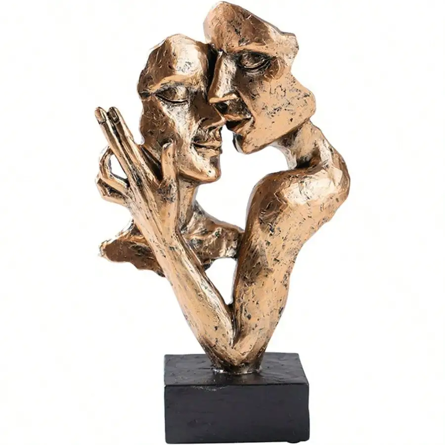 Couples Kiss SculptureAbstract Couple Statue For Home Decor Wedding Modern Couple Figurines For Nightstand And Drer Shelf Abstract Sculpture For Living Room Book Mantle Fireplace Decorations
Couples Kiss SculptureAbstract Couple Statue For Home Decor Wedding Modern Couple Figurines For Nightstand And Drer Shelf Abstract Sculpture For Living Room Book Mantle Fireplace Decorations