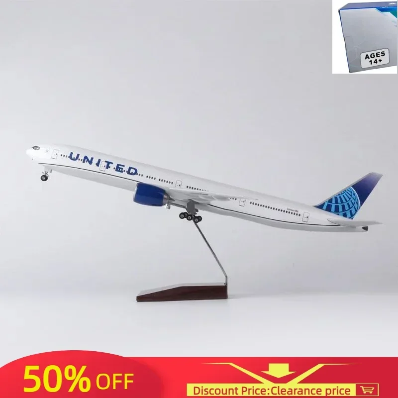 47CM 1/157 Scale 777 B777 Aircraft UNITED Airlines Model W Light and Wheel Landing Gear Plastic Resin Plane Toy F Collection
47CM 1/157 Scale 777 B777 Aircraft UNITED Airlines Model W Light and Wheel Landing Gear Plastic Resin Plane Toy F Collection
