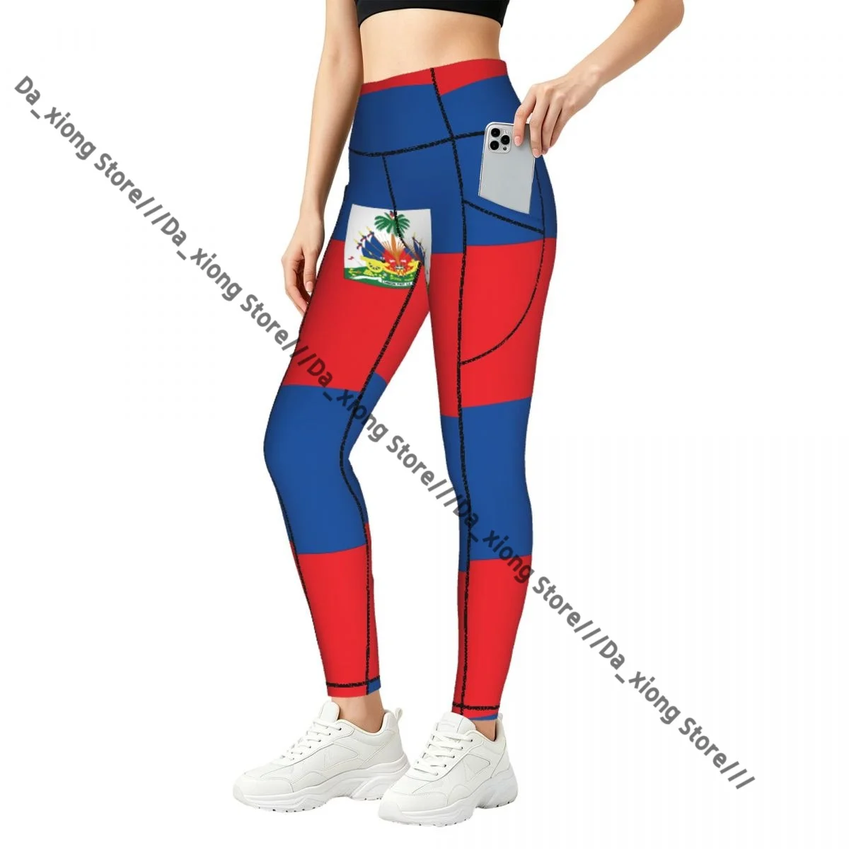 High Waist Hip Lift Yoga Pants Women With Pockets Haitian Flag Gym Wear
High Waist Hip Lift Yoga Pants Women With Pockets Haitian Flag Gym Wear