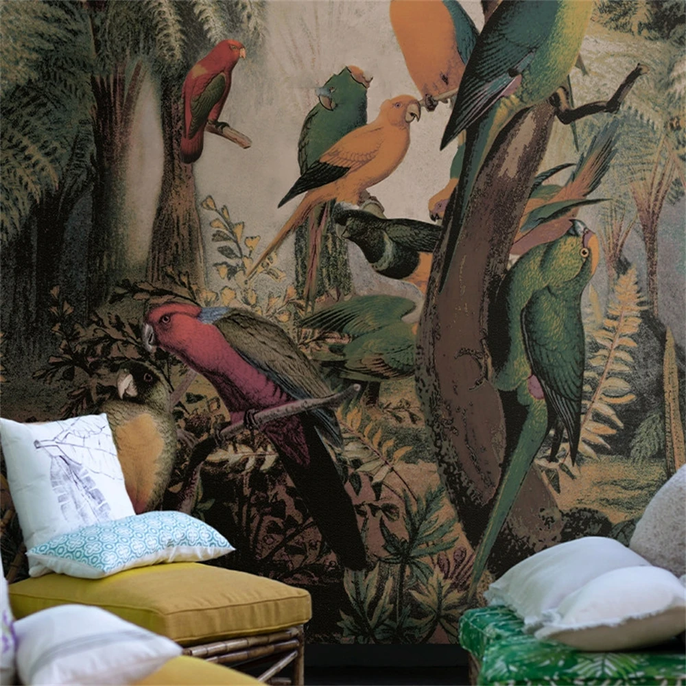 custom Southeast Asian American retro parrot wallpaper decoration restaurant hotel wallpaper TV background mural home decoration
custom Southeast Asian American retro parrot wallpaper decoration restaurant hotel wallpaper TV background mural home decoration