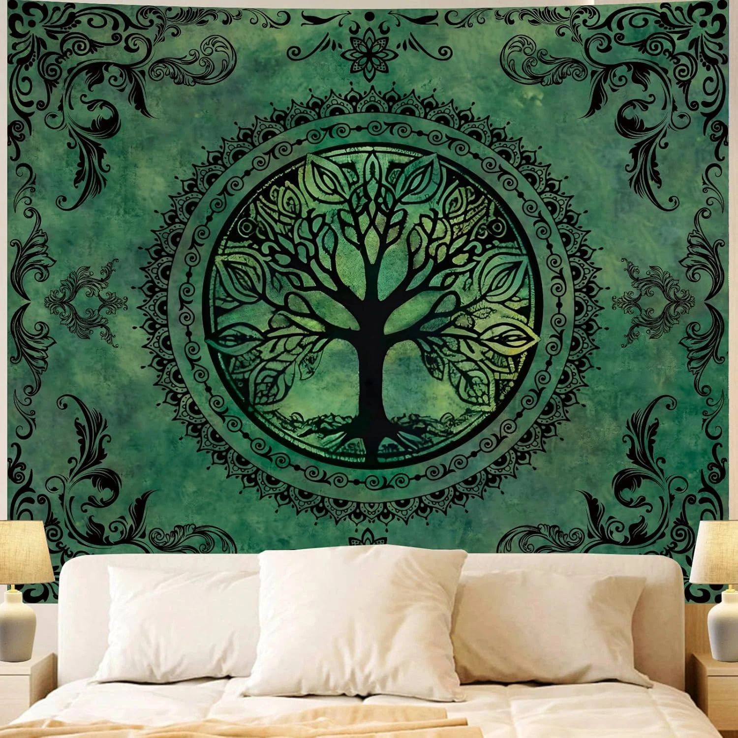 Tree of Life Mandala Decor Tapestry Green Vintage Themed Wall Hanging Decorative Wall Cloth for Living Room Bedroom Room Decor
Tree of Life Mandala Decor Tapestry Green Vintage Themed Wall Hanging Decorative Wall Cloth for Living Room Bedroom Room Decor