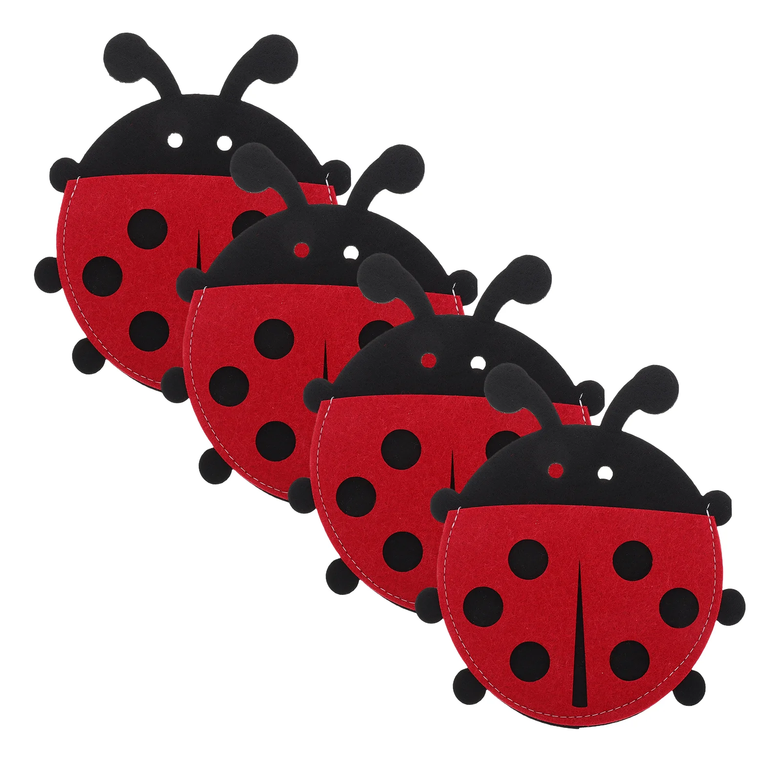 4 Pcs Easter Ladybug Cutlery Bag Silverware Storage Napkin Holders Cloth Tableware Set for Parties Family Dinners Portable
4 Pcs Easter Ladybug Cutlery Bag Silverware Storage Napkin Holders Cloth Tableware Set for Parties Family Dinners Portable