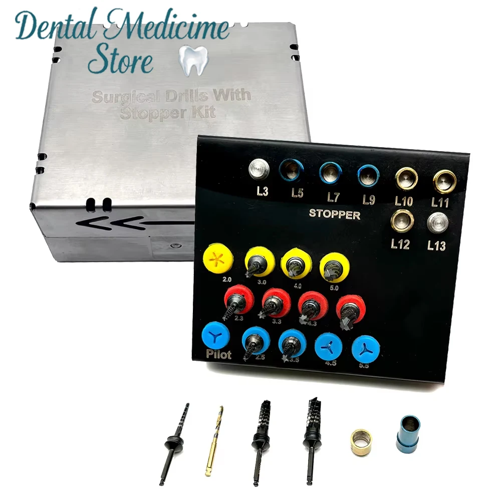 21Pcs Dental Osseodensification Bur Kit Implant Drill System with Stoppers Black Dental Surgical Tools
21Pcs Dental Osseodensification Bur Kit Implant Drill System with Stoppers Black Dental Surgical Tools