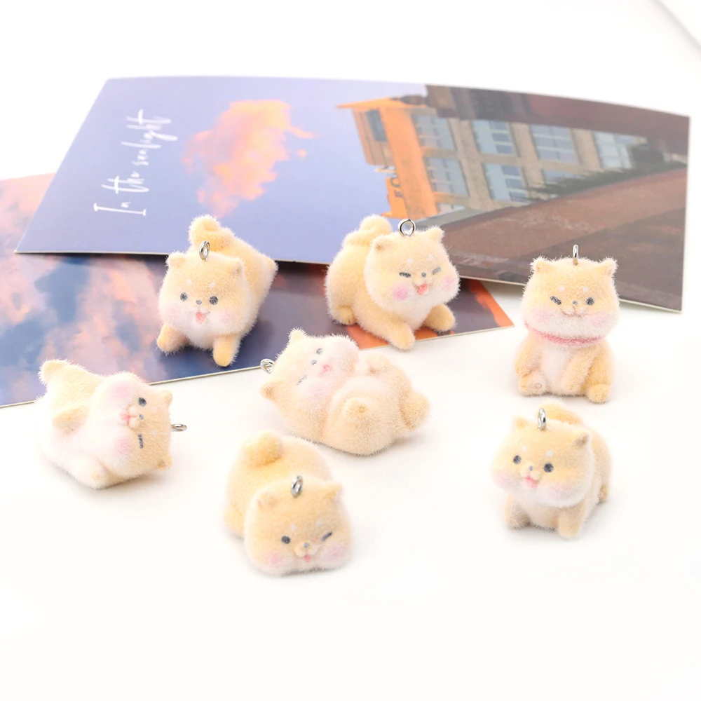 30pcs 3D Flocking Animal Charms Cartoon Puppy Pendants for Necklaces Earrings Handmade Making DIY Jewelry Accessories Supplies
30pcs 3D Flocking Animal Charms Cartoon Puppy Pendants for Necklaces Earrings Handmade Making DIY Jewelry Accessories Supplies