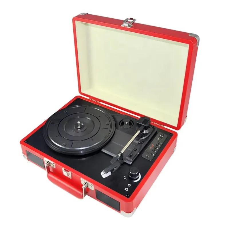 Suitcase Phono Gramophone Retro Stereo Surround Vintage Led Display 3 Speed Audio Bluetooth Sound System Earphone Vinyl Players
Suitcase Phono Gramophone Retro Stereo Surround Vintage Led Display 3 Speed Audio Bluetooth Sound System Earphone Vinyl Players