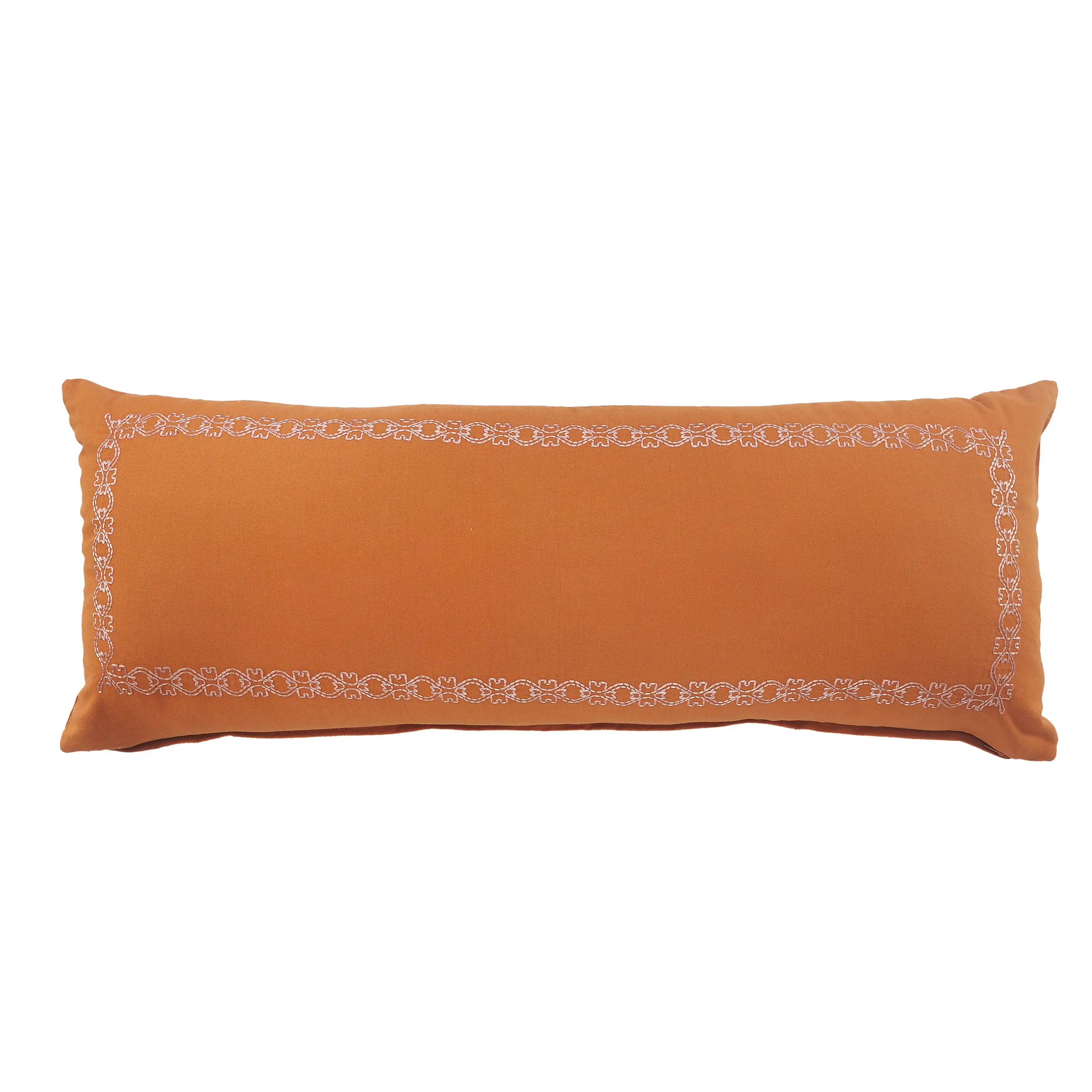 Dainty and Delicate Embroidered Border Lumbar Throw Pillow, 14 x 36, Red / Orange
Dainty and Delicate Embroidered Border Lumbar Throw Pillow, 14 x 36, Red / Orange