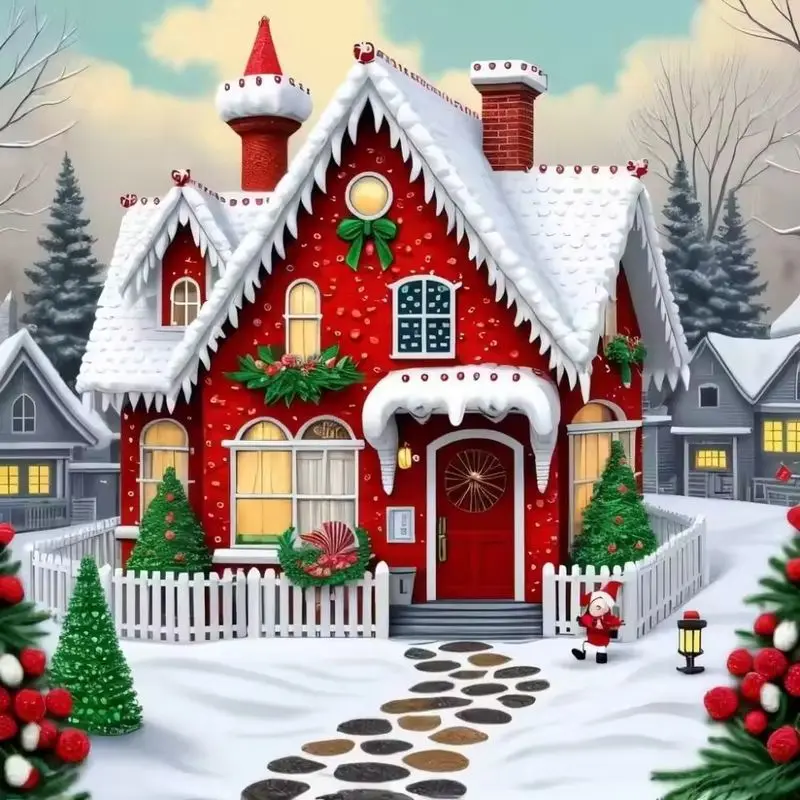 CHENISTORY Diamond Embroidery Winter House New Arrival Diamond Painting Mouth Mosaic Full Layout Rhinestone Picture Wall Art
CHENISTORY Diamond Embroidery Winter House New Arrival Diamond Painting Mouth Mosaic Full Layout Rhinestone Picture Wall Art