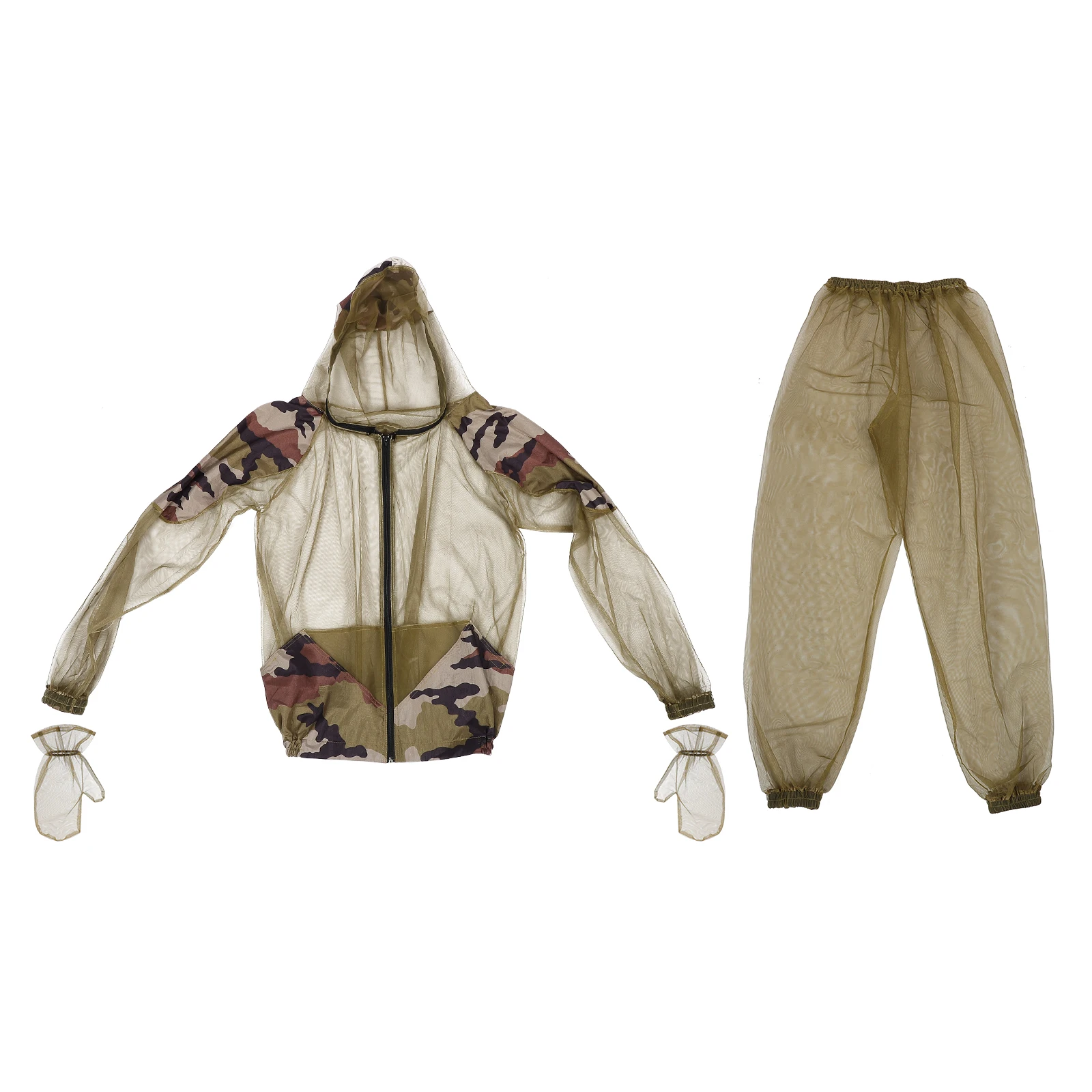 Mosquito Suit Protective Mesh Fishing Clothes Hooded Suits Netting Suit High Density Net Yarn Elasticized Drawstring
Mosquito Suit Protective Mesh Fishing Clothes Hooded Suits Netting Suit High Density Net Yarn Elasticized Drawstring