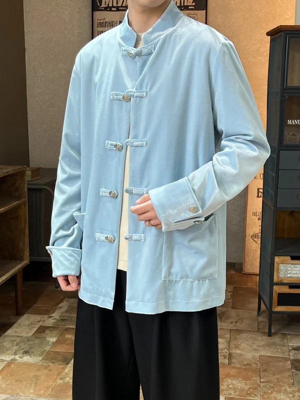 Мужская молодежная куртка-ханьфу с воротником-стойкой и пуговицами, в стиле дзен, больших размеров, осенне-зимняя модная верхняя одежда
Мужская молодежная куртка-ханьфу с воротником-стойкой и пуговицами, в стиле дзен, больших размеров, осенне-зимняя модная верхняя одежда