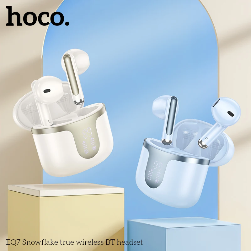 HOCO EQ7 True Wireless Earphone Bluetooth 5.3 headset Semi-in-ear LED Digital Power Display with charging case Earbuds for Phone
HOCO EQ7 True Wireless Earphone Bluetooth 5.3 headset Semi-in-ear LED Digital Power Display with charging case Earbuds for Phone