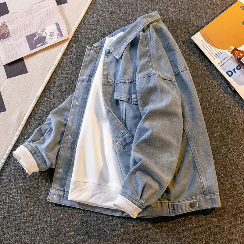 Spring and Autumn New Fashion Solid Color Retro Motorcycle Denim Jacket Men's Casual Loose Large Size High Quality Coat M-3XL
Spring and Autumn New Fashion Solid Color Retro Motorcycle Denim Jacket Men's Casual Loose Large Size High Quality Coat M-3XL