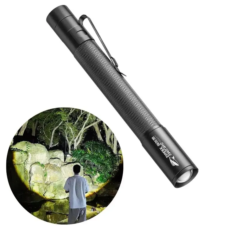 Масштабируемый фонарик-ручка, портативный совместимый карманный фонарик с 2 батареями ААА, водонепроницаемый фонарик для кемпинга, пешего туризма
Масштабируемый фонарик-ручка, портативный совместимый карманный фонарик с 2 батареями ААА, водонепроницаемый фонарик для кемпинга, пешего туризма