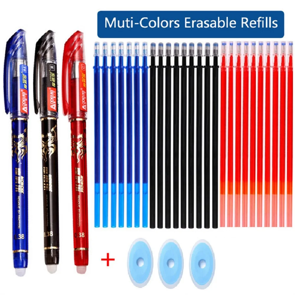 12/13PCS Erasable Gel Pen Set Ballpoint Pens Rod 0.5mm Pen Refills Washable Handle Writing Stationery for School Office Supplies
12/13PCS Erasable Gel Pen Set Ballpoint Pens Rod 0.5mm Pen Refills Washable Handle Writing Stationery for School Office Supplies