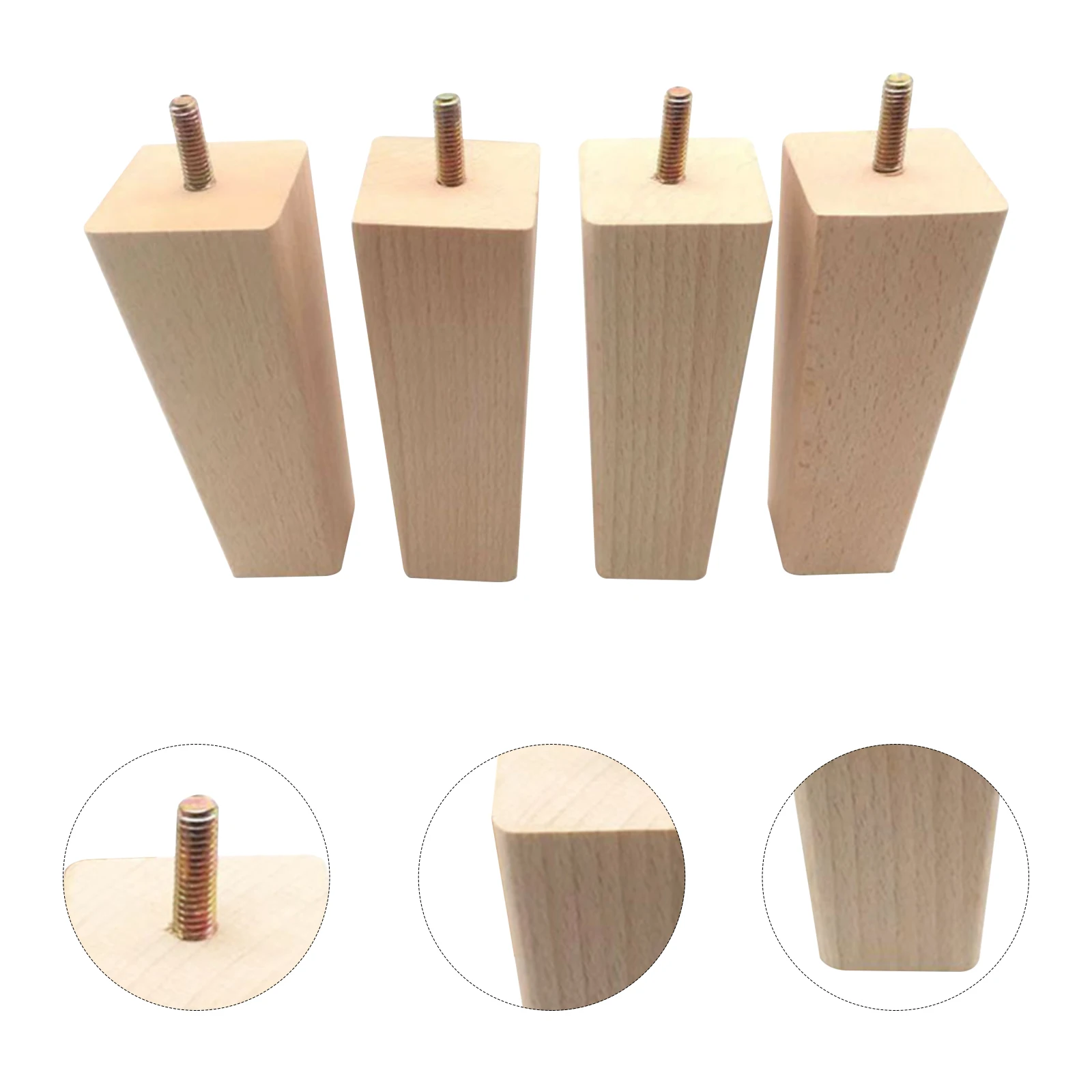 4 Pcs Solid Wood Furniture Legs Replacement Sofa Bed Table Chair Support Sturdy Natural Wooden Update Old Raise Height
4 Pcs Solid Wood Furniture Legs Replacement Sofa Bed Table Chair Support Sturdy Natural Wooden Update Old Raise Height