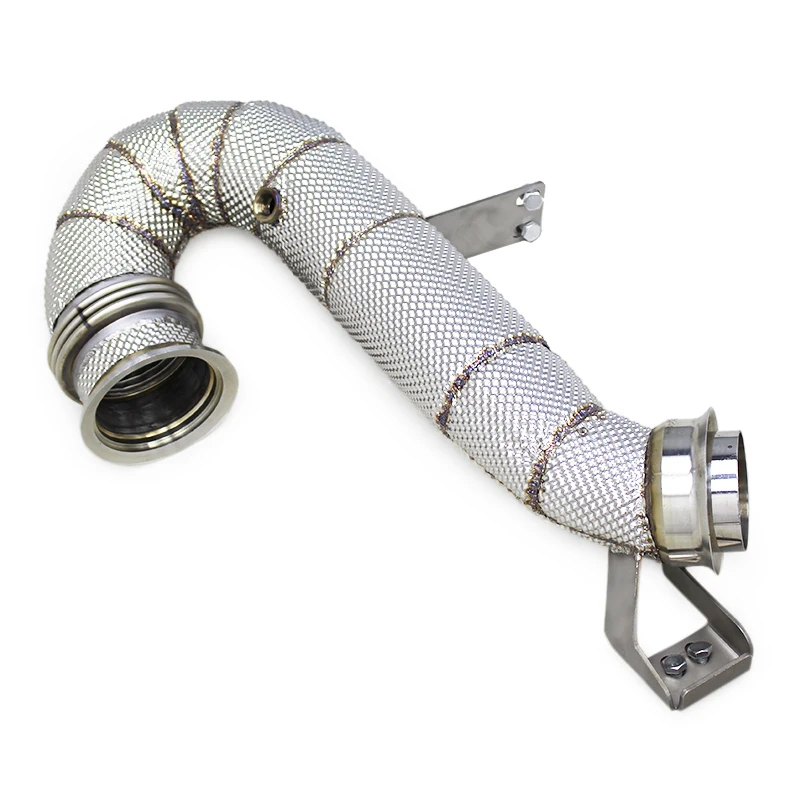 Auto SUS304 Free Flow Exhaust Downpipe For Mercedes-Benz AMG GT53 GLE45/GLE53/E53 3.0T 2020-2024 Heat Shield Exhaust Downpipe
Auto SUS304 Free Flow Exhaust Downpipe For Mercedes-Benz AMG GT53 GLE45/GLE53/E53 3.0T 2020-2024 Heat Shield Exhaust Downpipe