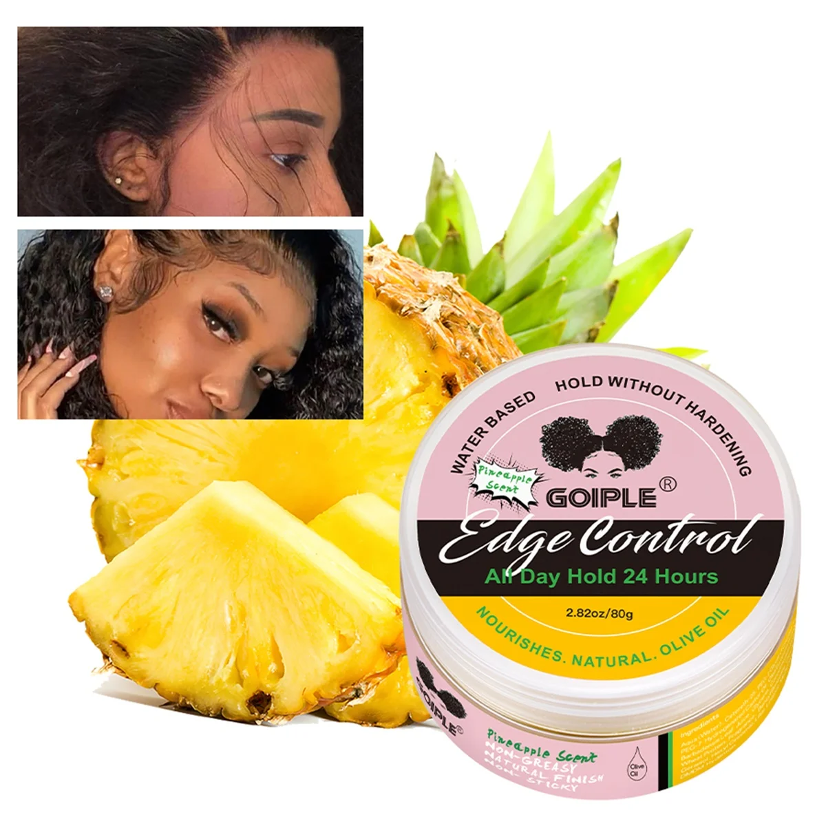 GOIPLE 4C Hair Edge Control Wax Long Lasting Extra Hold Control Hairline Gel Baby Bangs Smoothing and Styling Cream & Edge Brush
GOIPLE 4C Hair Edge Control Wax Long Lasting Extra Hold Control Hairline Gel Baby Bangs Smoothing and Styling Cream & Edge Brush