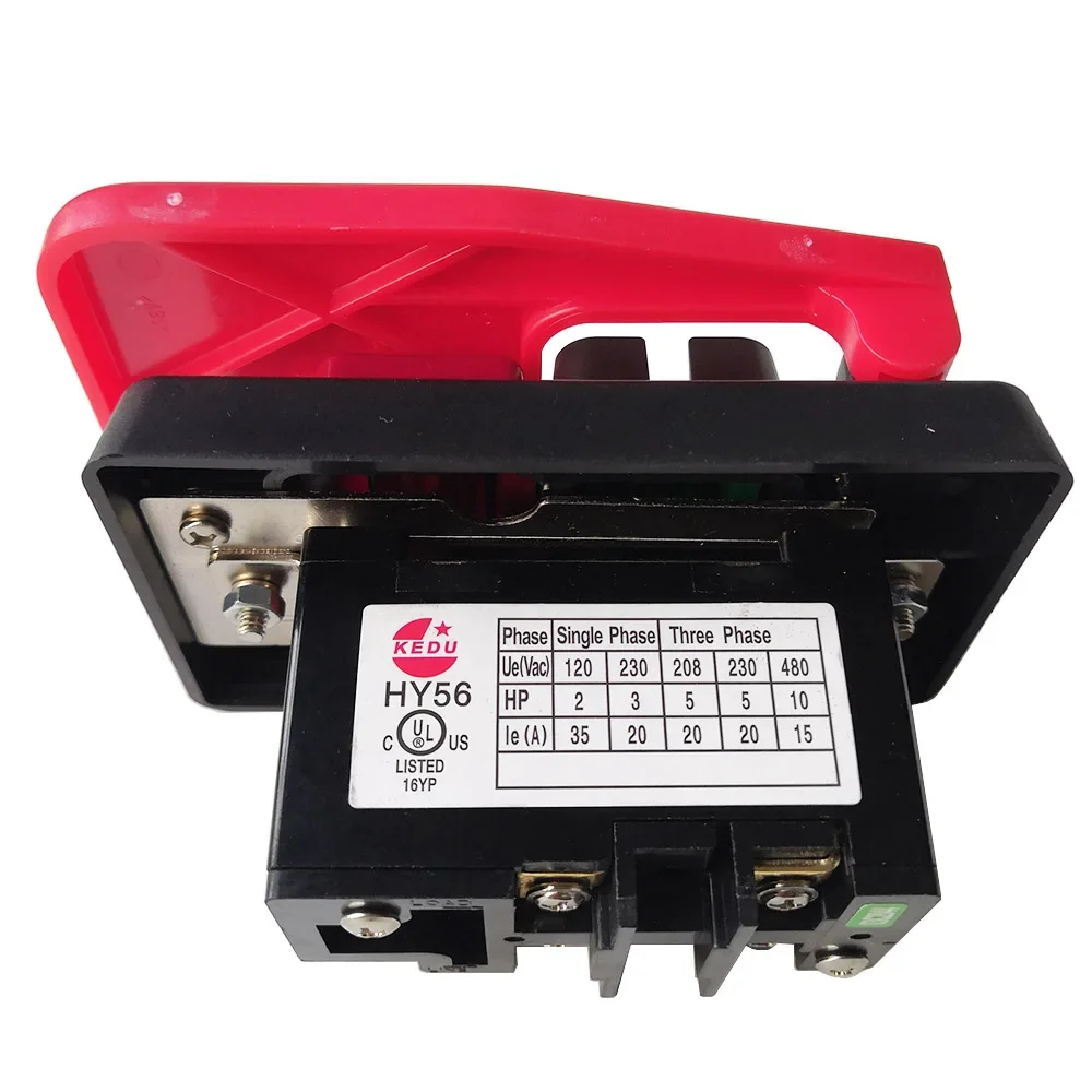 KEDU HY56 Industrial Pushbutton Switches with Emergency Stop Cover for Bench Saw Single Phase Three Phase, Red
KEDU HY56 Industrial Pushbutton Switches with Emergency Stop Cover for Bench Saw Single Phase Three Phase, Red