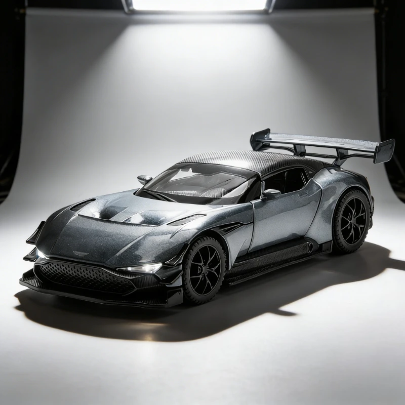 Simulation sports car 1:32 Martin Vulcan alloy car model ornament with sound and light can open the door small toy gift
Simulation sports car 1:32 Martin Vulcan alloy car model ornament with sound and light can open the door small toy gift