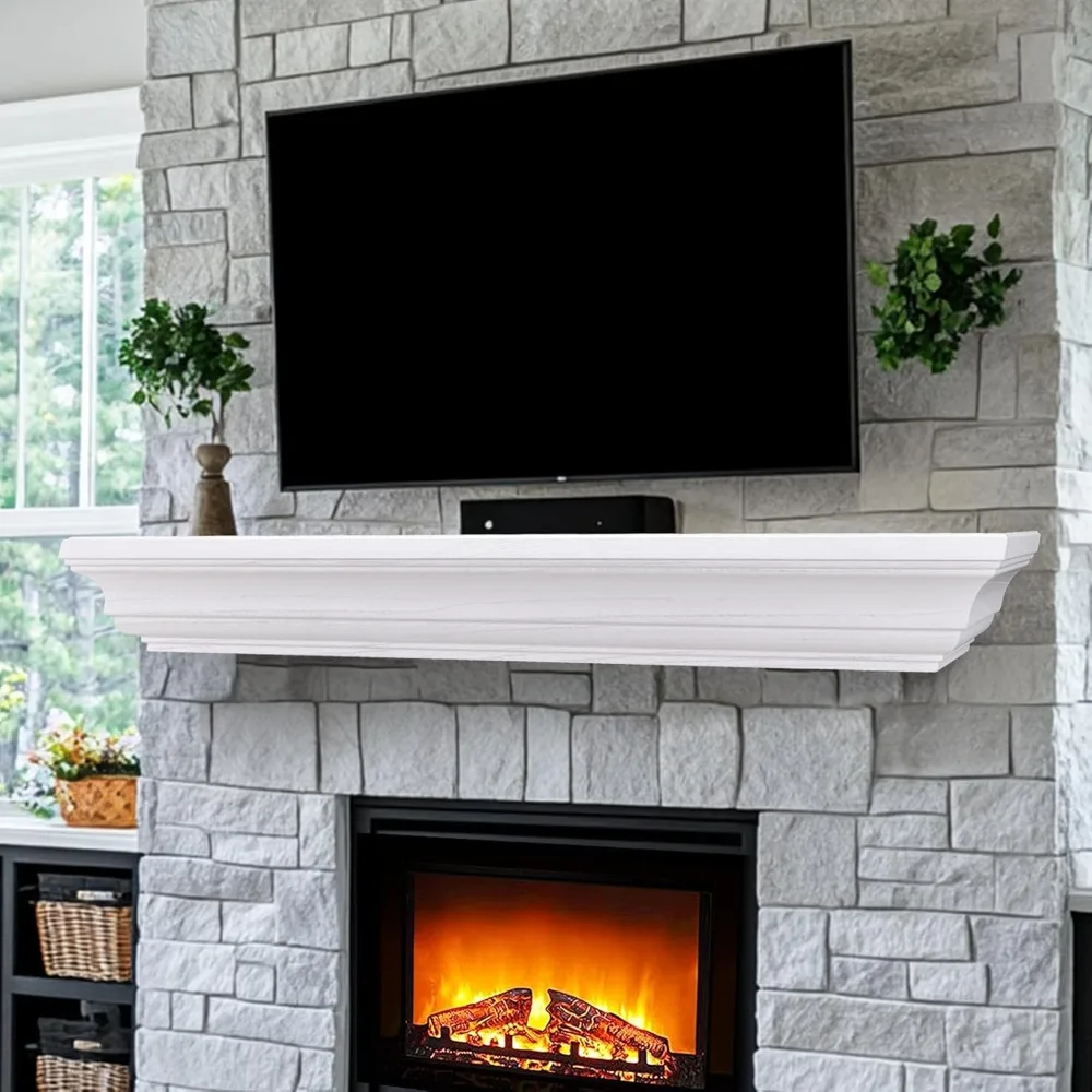 Fireplace Mantel Shelf, 60 Wooden Floating Shelf for Over Fireplace, Wall Mounted Fire Place Mantel, Farmhouse Hanging Fl
Fireplace Mantel Shelf, 60 Wooden Floating Shelf for Over Fireplace, Wall Mounted Fire Place Mantel, Farmhouse Hanging Fl